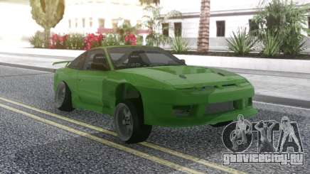 Nissan 180SX Green для GTA San Andreas