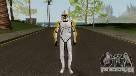 Clone Trooper Yellow (Star Wars The Clone Wars) для GTA San Andreas