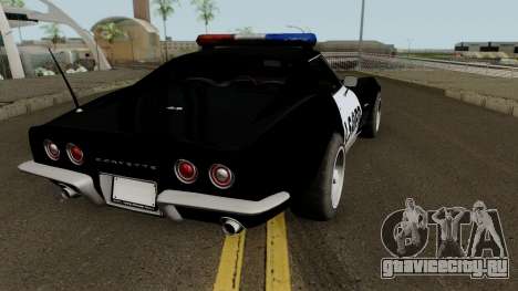 Chevrolet Corvette C3 Stingray Police LSPD для GTA San Andreas