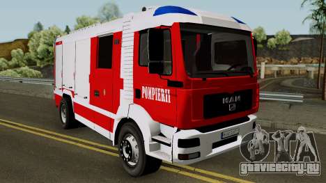 MAN TGA Pompierii (Romanian Firetruck) 2010 для GTA San Andreas