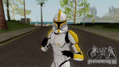 Clone Trooper Yellow (Star Wars The Clone Wars) для GTA San Andreas