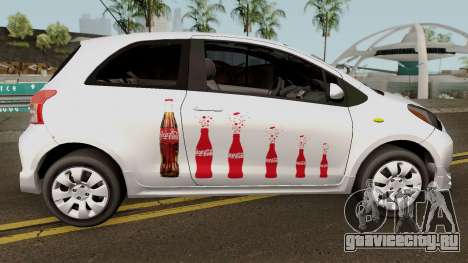 Toyota Yaris Coca-Cola 2008 для GTA San Andreas