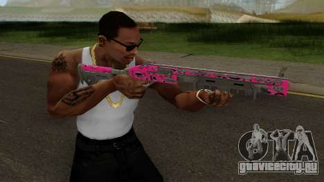 Rifle GTA V Online Pink Skull Livery для GTA San Andreas