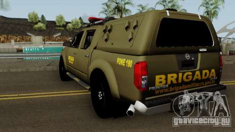 Nissan Frontier Brazilian Police (Verde) для GTA San Andreas