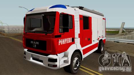 MAN TGA Pompierii (Romanian Firetruck) 2010 для GTA San Andreas