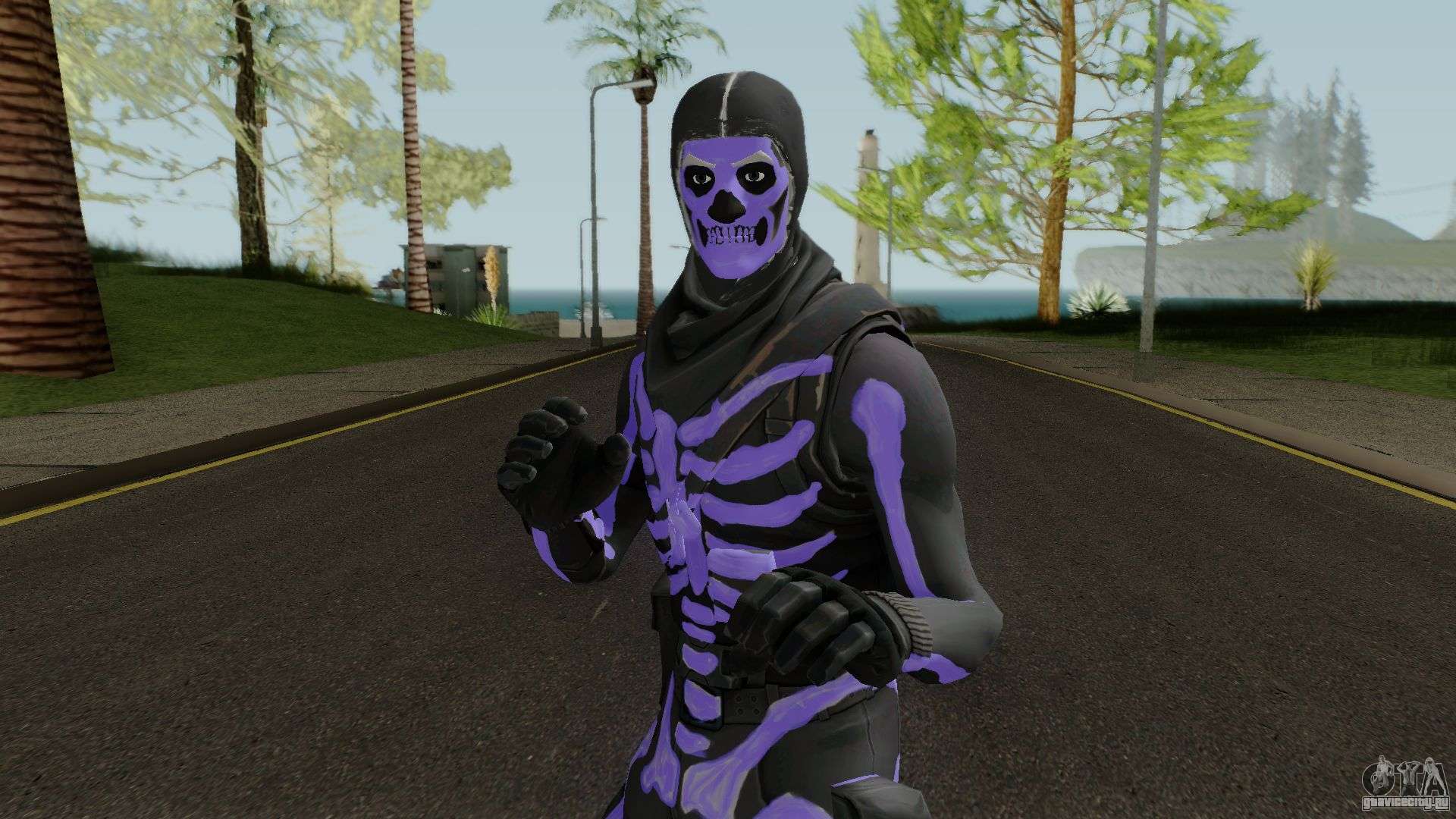 Purple Skull Trooper Style Fortnite.