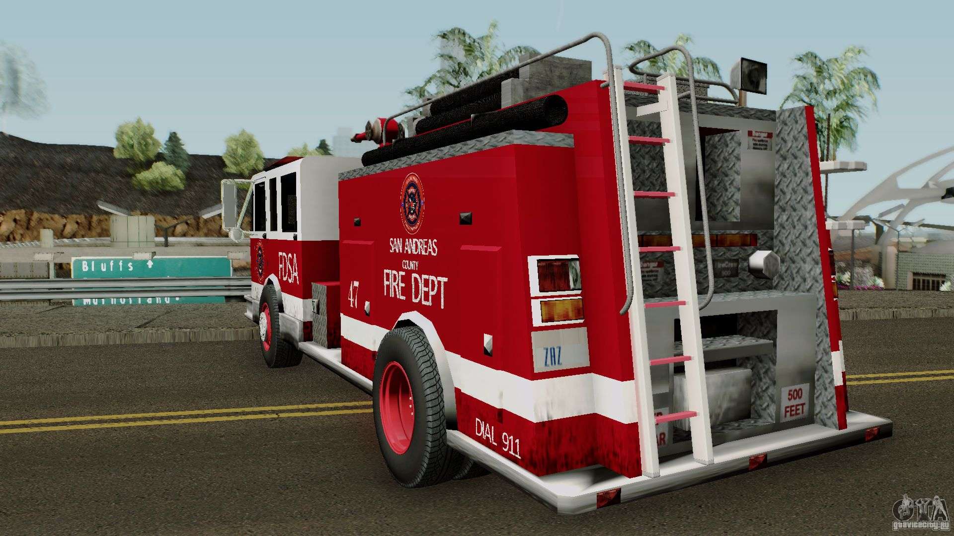 Firetruck Remastered для GTA San Andreas.