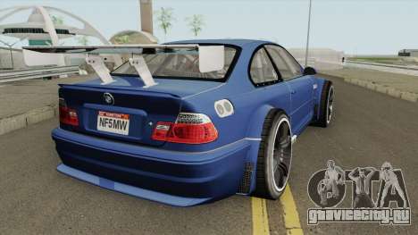 BMW M3 E46 GTR Most Wanted (2012 Style) V1 2001 для GTA San Andreas