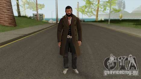 Edward Pierce from Call of Cthulhu With Coat для GTA San Andreas