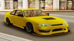 Nissan Silvia S14 Kouki Yellow для GTA San Andreas