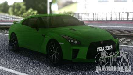 Nissan GT-R R35 Coupe Green для GTA San Andreas