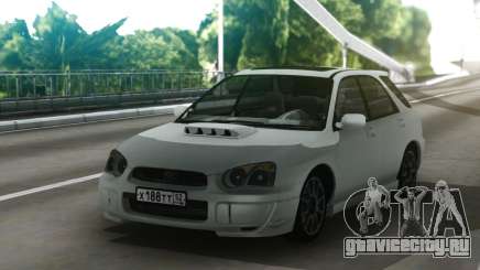 Subaru Impreza WRX Wagon White для GTA San Andreas