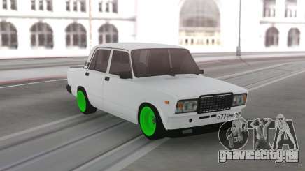 ВАЗ 2107 Зеленые колеса для GTA San Andreas