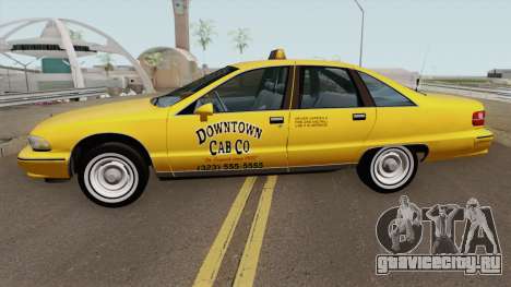 Chevrolet Caprice 1991 Taxi для GTA San Andreas