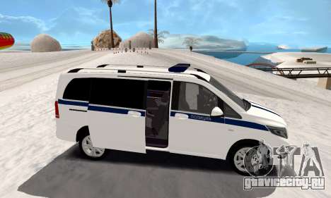 Mercedes Benz Vito Полиция для GTA San Andreas