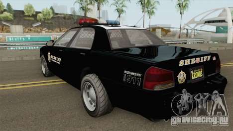 Sheriff Cruiser GTA V для GTA San Andreas