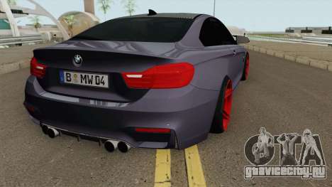 BMW M4 2014 SlowDesign (Red Wheels) для GTA San Andreas