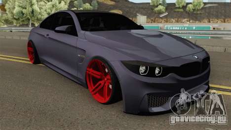 BMW M4 2014 SlowDesign (Red Wheels) для GTA San Andreas
