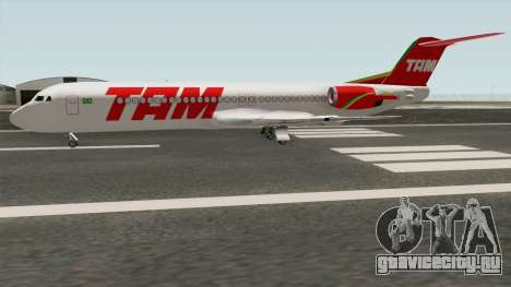 Fokker 100 TAM Airlines для GTA San Andreas