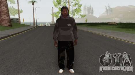 The North Face Black Guy для GTA San Andreas