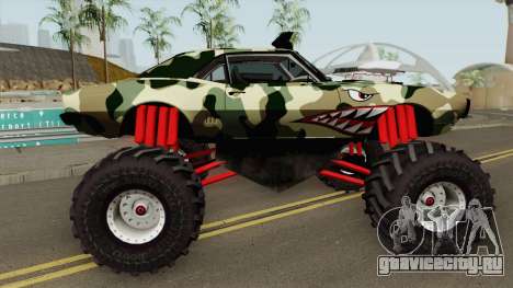 Pontiac Firebird Camo Shark Monster Truck 1968 для GTA San Andreas