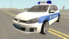 Volkswagen Golf VI Serbian Police для GTA San Andreas