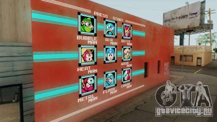 Mega Man Stage Select Wall для GTA San Andreas