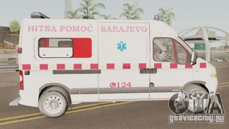 Renault Master Hitna Pomoc Ambulance Sarajevo для GTA San Andreas