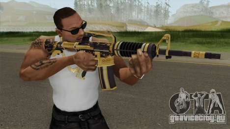 CS:GO M4A1 (Snakebite Gold Skin) для GTA San Andreas