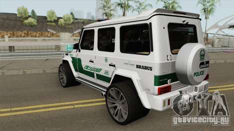 Mercedes-Benz G700 Brabus Widestar Dubai Police для GTA San Andreas