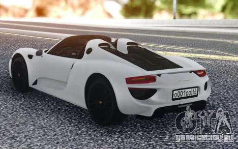 Porsche 918 Spyder для GTA San Andreas