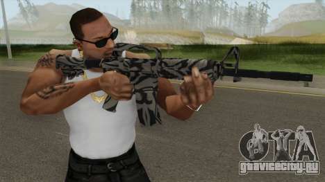 CS:GO M4A1 (Zebra Dark Skin) для GTA San Andreas