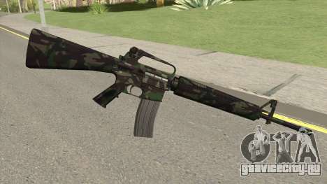 M16A2 Full Forest Camo (Ext Mag) для GTA San Andreas