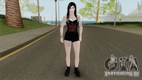 Metal Girl Skin V2 для GTA San Andreas