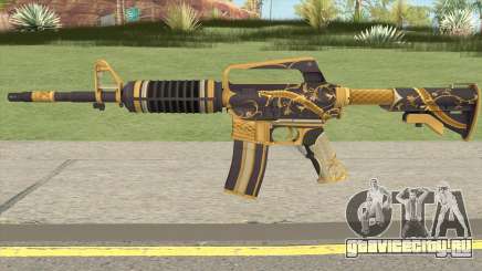 CS:GO M4A1 (Snakebite Gold Skin) для GTA San Andreas
