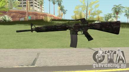 M16A2 Full Forest Camo (Ext Mag) для GTA San Andreas