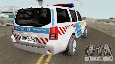 Nissan Pathfinder Magyar Rendorseg (Feher) для GTA San Andreas
