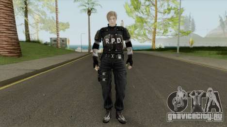 Leon RE 2 Remake (Classic Outfit) Meshmod для GTA San Andreas