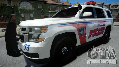 Chevrolet Tahoe Woodville Police 2015 для GTA 4