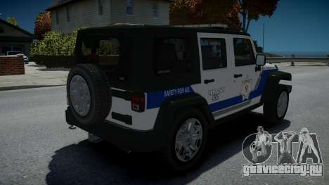 Jeep Wrangler Rubicon 2013 Police для GTA 4