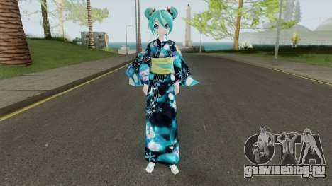 Miku Hatsune in Yukata Style для GTA San Andreas