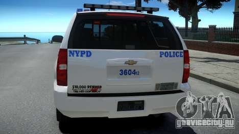 Chevrolet Tahoe NYPD Police 2015 для GTA 4