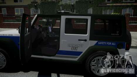 Jeep Wrangler Rubicon 2013 Police для GTA 4