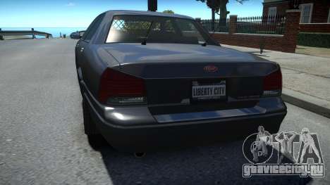Vapid Stanier Unmarked Cruiser для GTA 4
