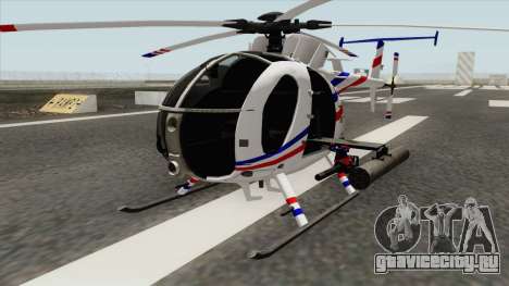 AH-6J Little Bird GBS News Chopper для GTA San Andreas