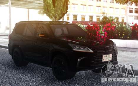 Lexus LX570 2016 BLACK для GTA San Andreas