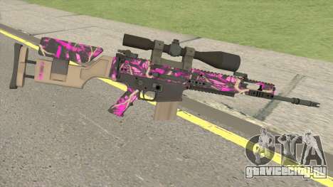 CS-GO SCAR-20 (Blaze Pink Skin) для GTA San Andreas