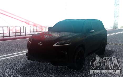 Lexus LX570 Superior Black Edition для GTA San Andreas
