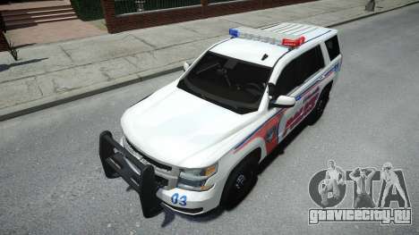 Chevrolet Tahoe Woodville Police 2015 для GTA 4