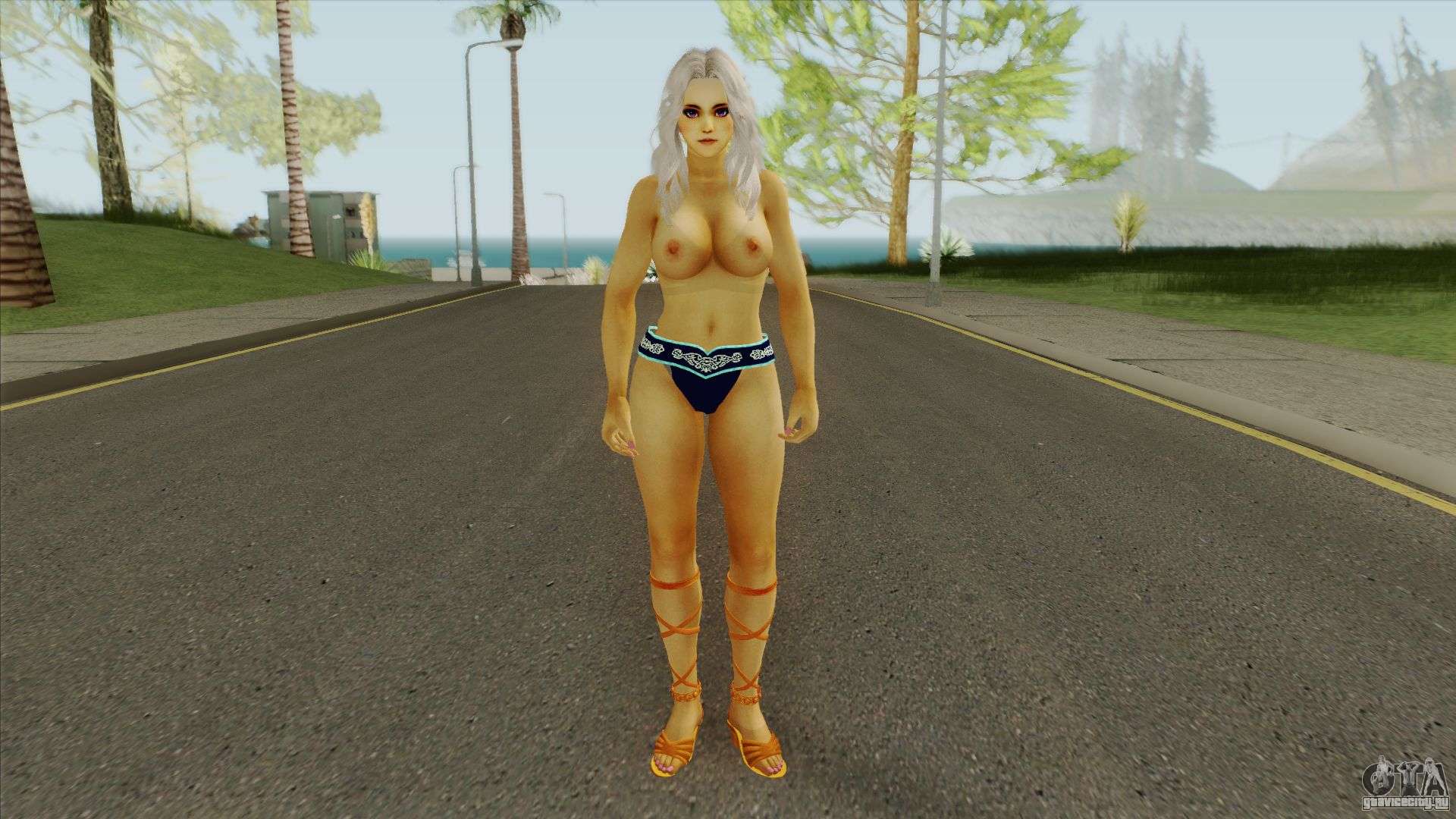 Мод Nyo Topless Ho Slut Coochie With a Tan для GTA San Andreas. 